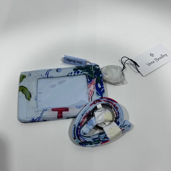 NEW Vera Bradley "Anchors Aweigh" ID Case and Lanyard set Tropical/Coastal/Beach - Picture 4 of 6